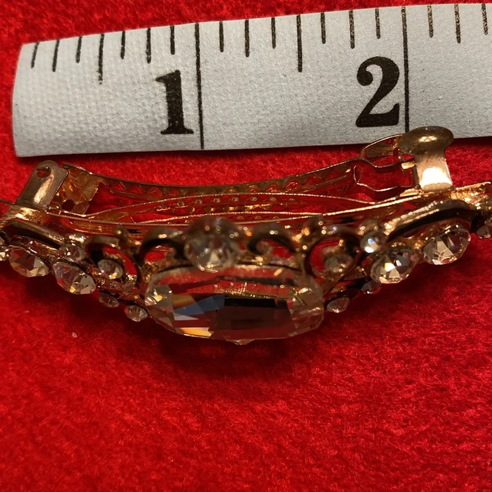 Pink Victoria's Secret rhinestone bobby pins and rhinestone barrette